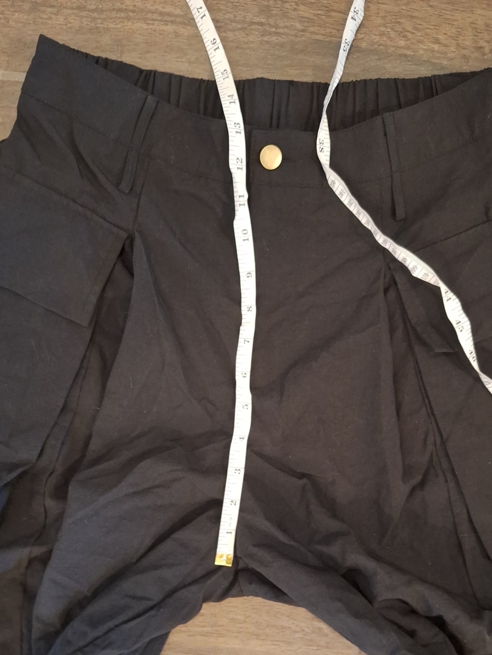 NWT Halara High Waisted Flap Pocket Balloon Cargo Pants Black Size Large - Picture 8 of 9